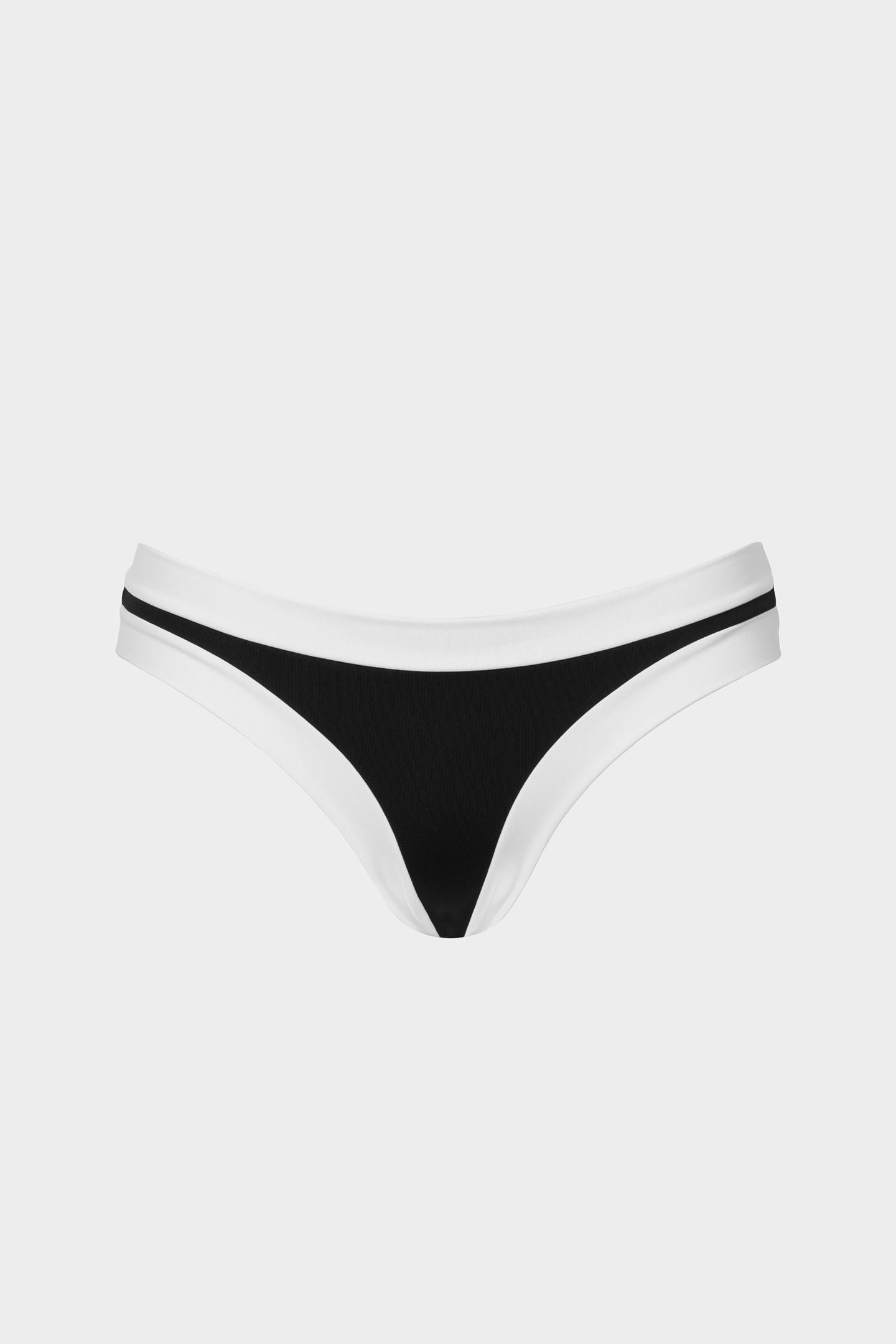 Layla | Slip Bikini a Vita Bassa Bordato - Nero/Bianco - donna - Raggianti
