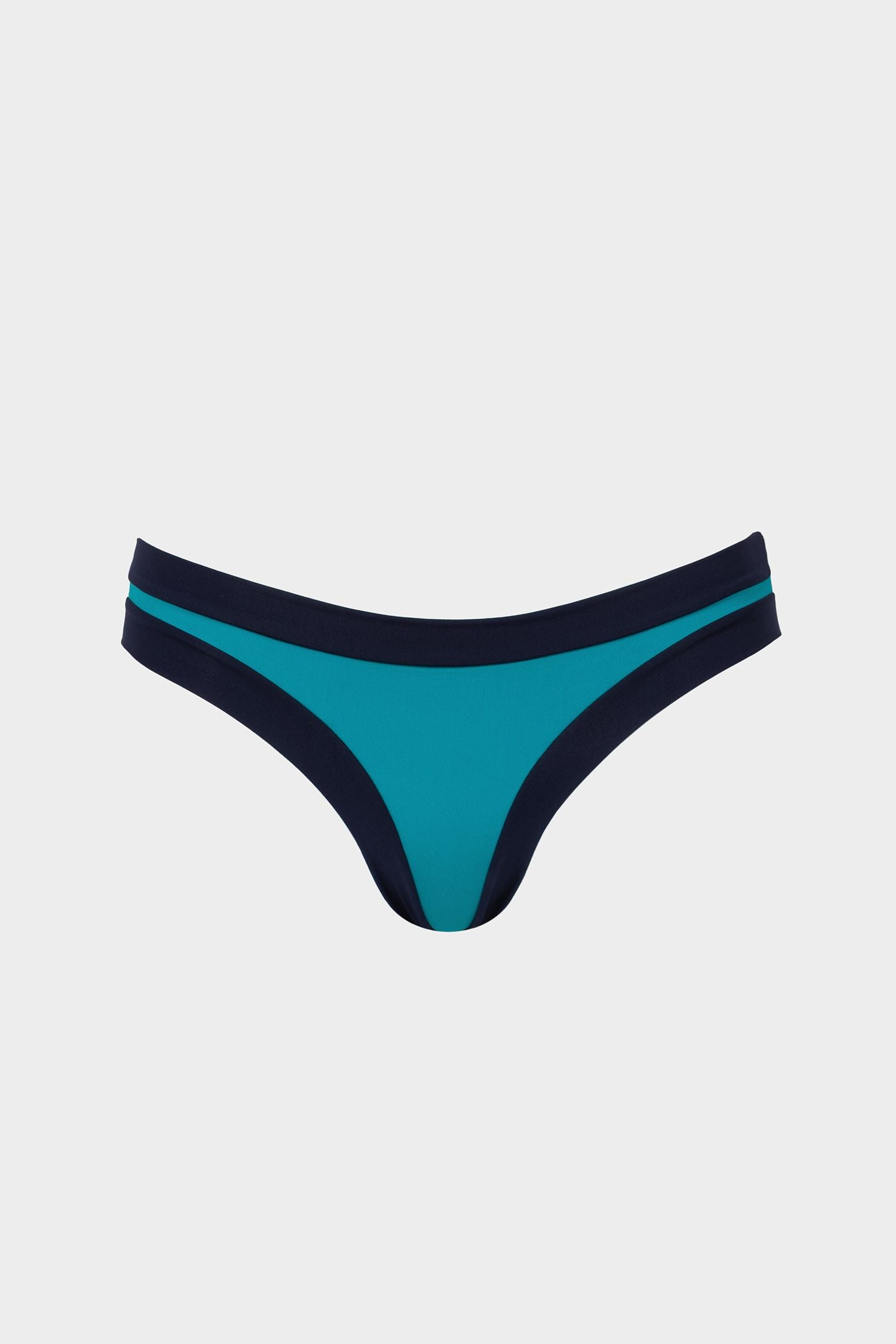 Layla | Slip Bikini a Vita Bassa Bordato - Turchese/Blu - donna - Raggianti