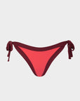 Elettra | Slip Bikini con Laccetti - Corallo/Borgogna - donna - Raggianti