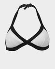 Chloe | Top Bikini Triangolo all'Americana - Bianco/Nero - donna - Raggianti