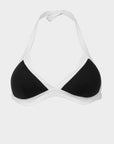 Chloe | Top Bikini Triangolo all'Americana - Nero/Bianco - donna - Raggianti