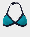 Chloe | Top Bikini Triangolo all'Americana - Turchese/Blu - donna - Raggianti