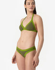 Chloe | Base Fissa Bordato Con Coppe - Verde Militare/Verde - donna - Raggianti
