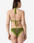 Chloe | Base Fissa Bordato Con Coppe - Verde Militare/Verde - donna - Raggianti