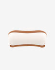 Bianca | Fascia Bordata Con Coppe - Yougurt/Tabacco - donna - Raggianti