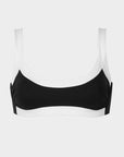 Arianna | Top Bikini Bralette Bordato - Nero/Bianco - donna - Raggianti