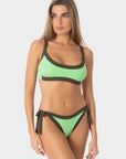Arianna | Top Bikini Bralette Bordato - Yoda/Militare - donna - Raggianti
