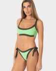 Arianna | Top Bikini Bralette Bordato - Yoda/Militare - donna - Raggianti