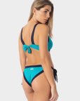 Arianna | Top Bikini Bralette Bordato - Turchese/Blu - donna - Raggianti