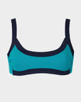 Arianna | Top Bikini Bralette Bordato - Turchese/Blu - donna - Raggianti