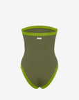 Isa | Intero Fascia Bordato Con Coppe - Verde Militare/Verde - donna - Raggianti