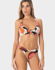 Iris | Slip Bikini Regolare - Burgundy - donna - Raggianti