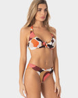 Iris | Slip Bikini Regolare - Burgundy - donna - Raggianti