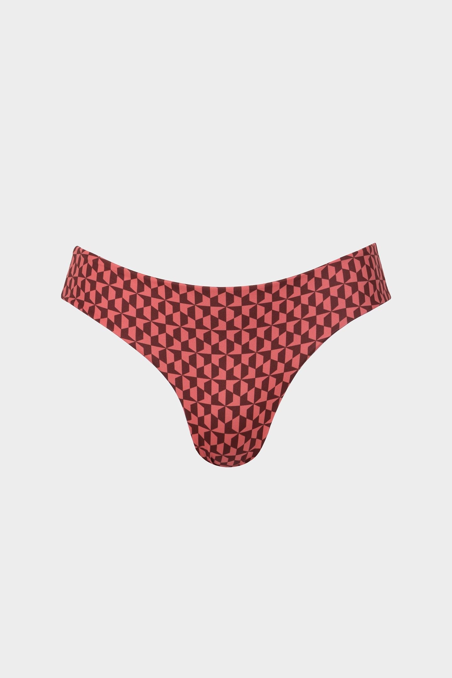 Iris | Slip Bikini Regolare - Borgogna/Corallo - donna - Raggianti