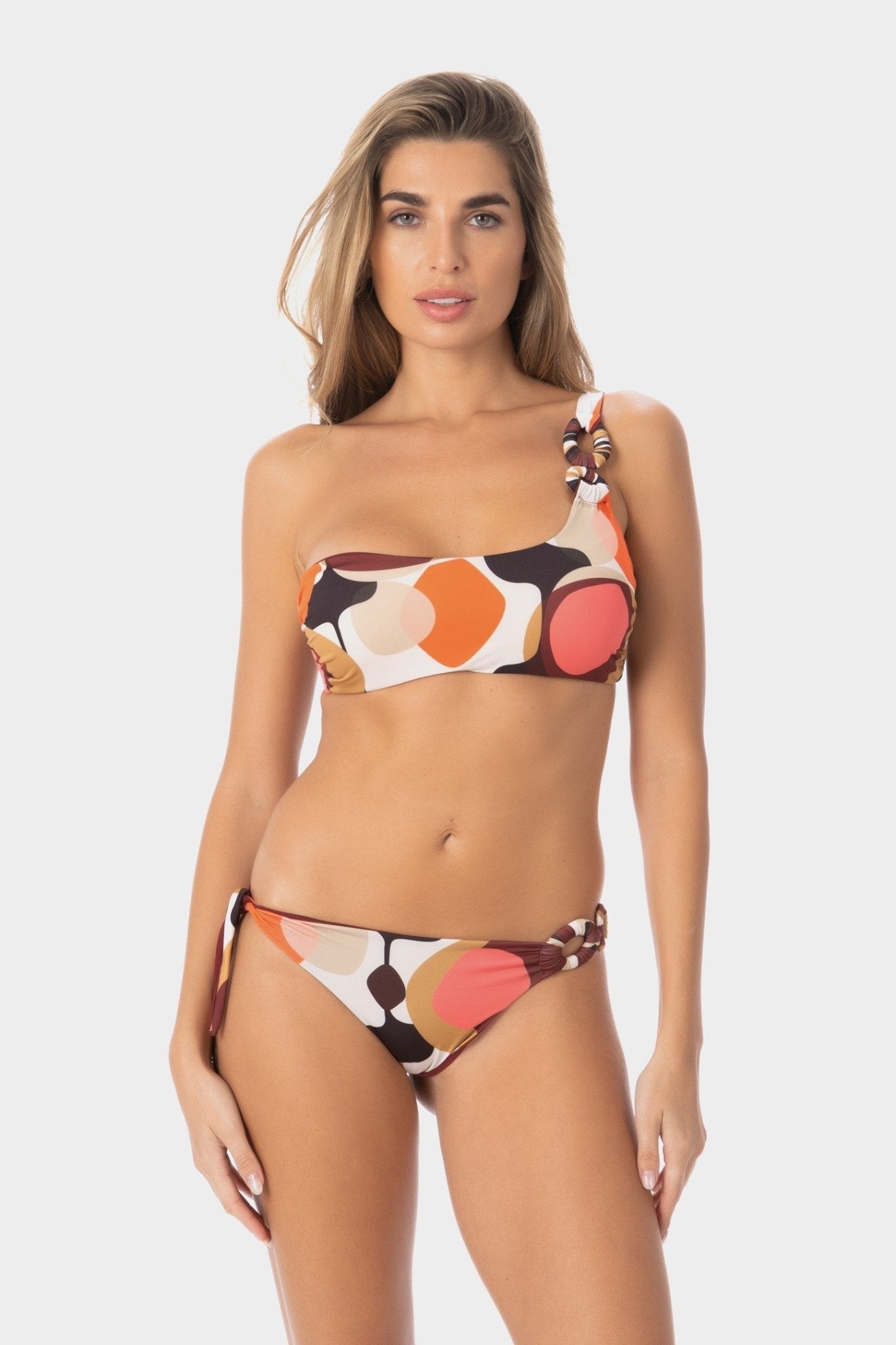 Audrey | Slip Bikini con Laccio Laterale - Burgundy - donna - Raggianti