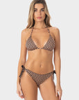 Alice | Slip Bikini con Laccetti - Nero/Nudo - donna - Raggianti