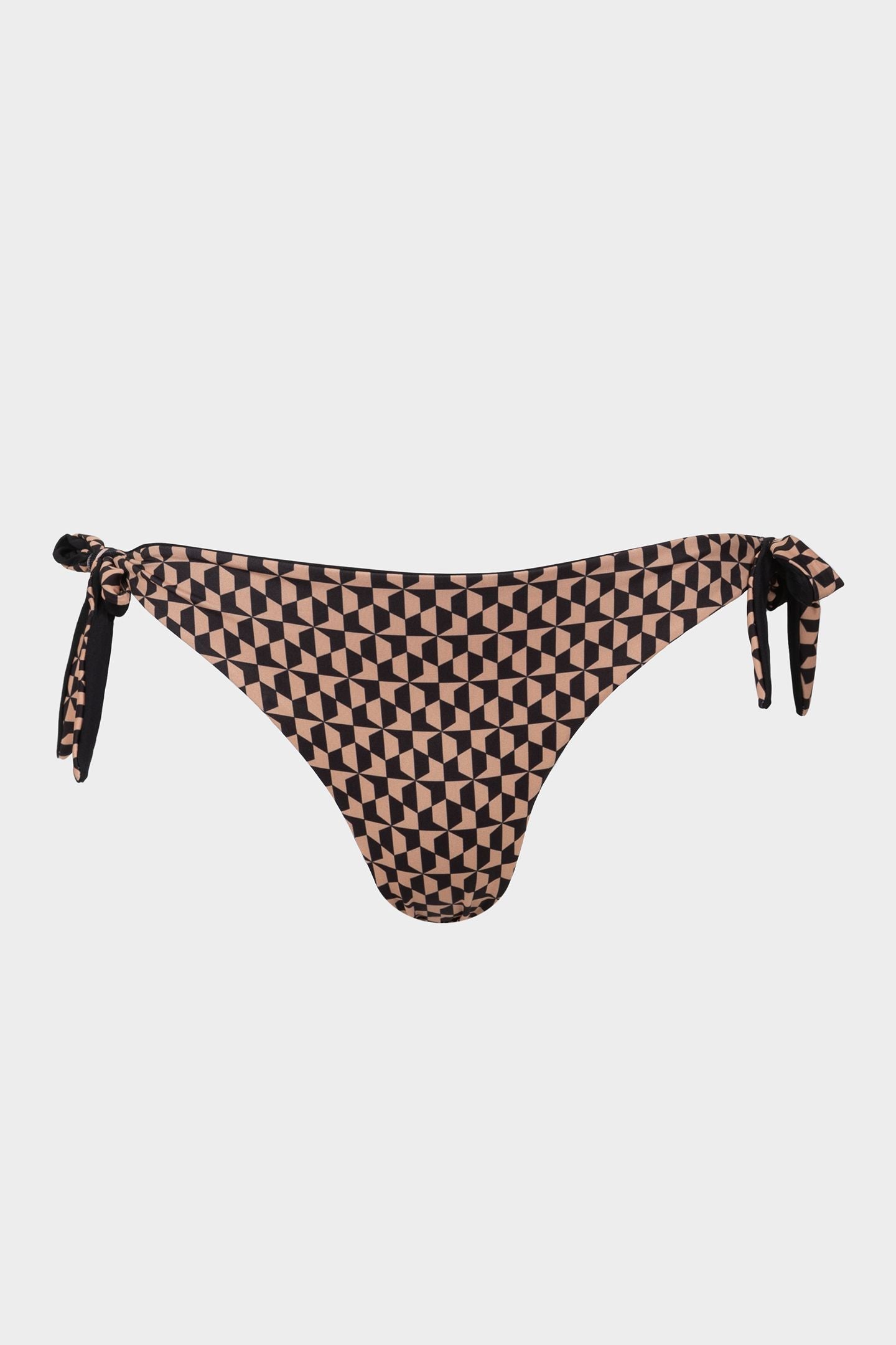 Alice | Slip Bikini con Laccetti - Nero/Nudo - donna - Raggianti