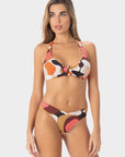 Carlotta | Top Bikini Triangolo all'Americana - Burgundy - donna - Raggianti