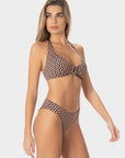 Carlotta | Top Bikini Triangolo all'Americana - Nero/Nudo - donna - Raggianti