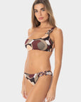 Francesca | Top Bralette Monospalla con Coppe - Black - donna - Raggianti