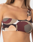 Francesca | Top Bralette Monospalla con Coppe - Black - donna - Raggianti