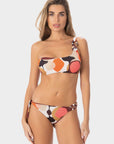 Francesca | Top Bralette Monospalla con Coppe - Burgundy - donna - Raggianti