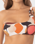 Francesca | Top Bralette Monospalla con Coppe - Burgundy - donna - Raggianti