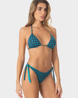 Elena | Slip Bikini con Laccetti - Turchese - donna - Raggianti