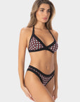 Valentina | Top Bikini Triangolo all'Americana - Nero - donna - Raggianti