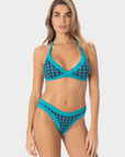 Valentina | Top Bikini Triangolo all'Americana - Turchese - donna - Raggianti