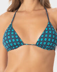 Elara | Reggiseno bikini a triangolo con coppe - Turchese - donna - Raggianti