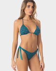 Elara | Reggiseno bikini a triangolo con coppe - Turchese - donna - Raggianti