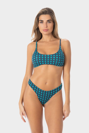 Eva | Top Bikini Bralette con Coppe - Turchese - donna - Raggianti