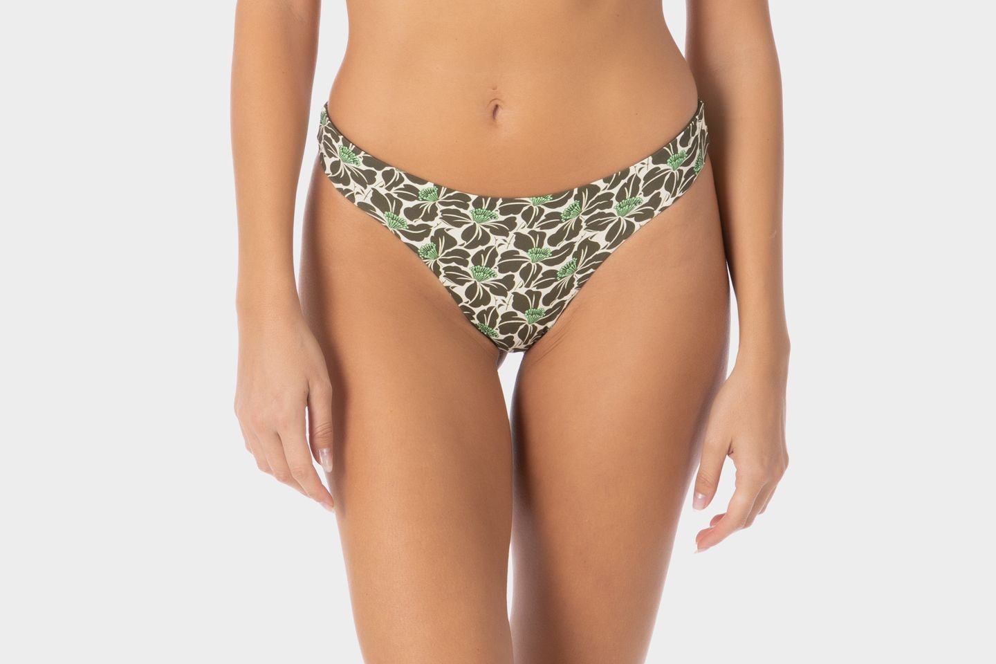 Silvia | Slip Bikini Brasiliana - Militare - donna - Raggianti