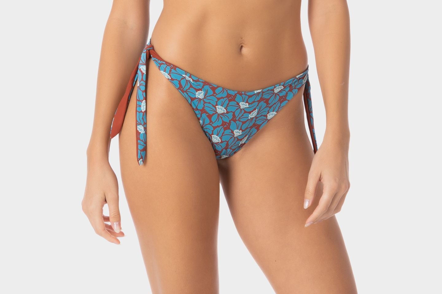 Eleonora | Slip Bikini con Laccetti - Ruggine - donna - Raggianti