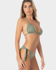 Eleonora | Slip Bikini con Laccetti - Militare - donna - Raggianti
