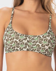 Willow | Top Bikini Bralette con Coppe - Militare - donna - Raggianti