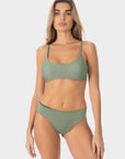 Willow | Top Bikini Bralette con Coppe - Militare - donna - Raggianti