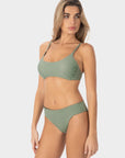 Willow | Top Bikini Bralette con Coppe - Militare - donna - Raggianti