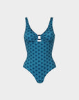 Veronica | Costume Intero con Coppe - Blu Mare - donna - Raggianti