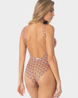 One Piece Swimwear With Cups And Ring Accessory