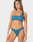 Alba | Slip Bikini Brasiliana Seventy - Blu Mare - donna - Raggianti