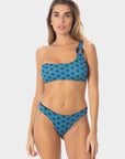 Alba | Slip Bikini Brasiliana Seventy - Blu Mare - donna - Raggianti