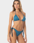 Margherita | Slip Bikini con Laccetti - Blu Mare - donna - Raggianti