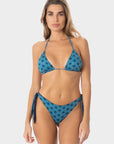 Margherita | Slip Bikini con Laccetti - Blu Mare - donna - Raggianti