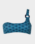 Nora | Top Bralette Monospalla con Coppe - Blu Mare - donna - Raggianti