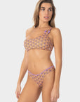 Nora | Top Bralette Monospalla con Coppe - Arancio - donna - Raggianti
