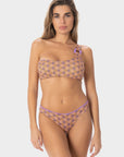 Nora | Top Bralette Monospalla con Coppe - Arancio - donna - Raggianti