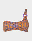 Nora | Top Bralette Monospalla con Coppe - Arancio - donna - Raggianti