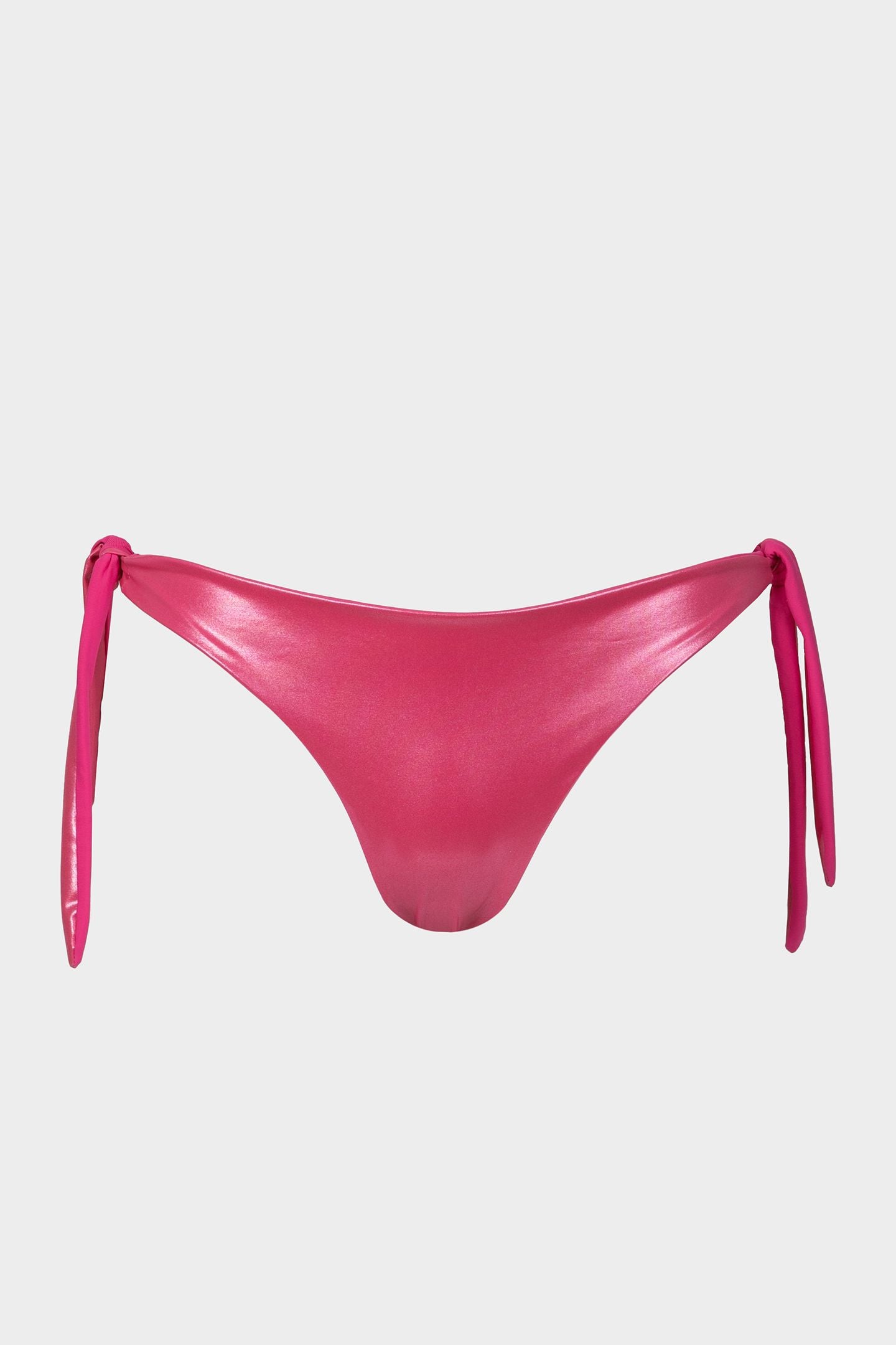 Flora | Slip Bikini Satinato con Laccetti - Fucsia - donna - Raggianti